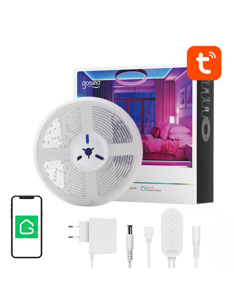 Bandă LED inteligentă Gosund SL2 (5m), Tuya