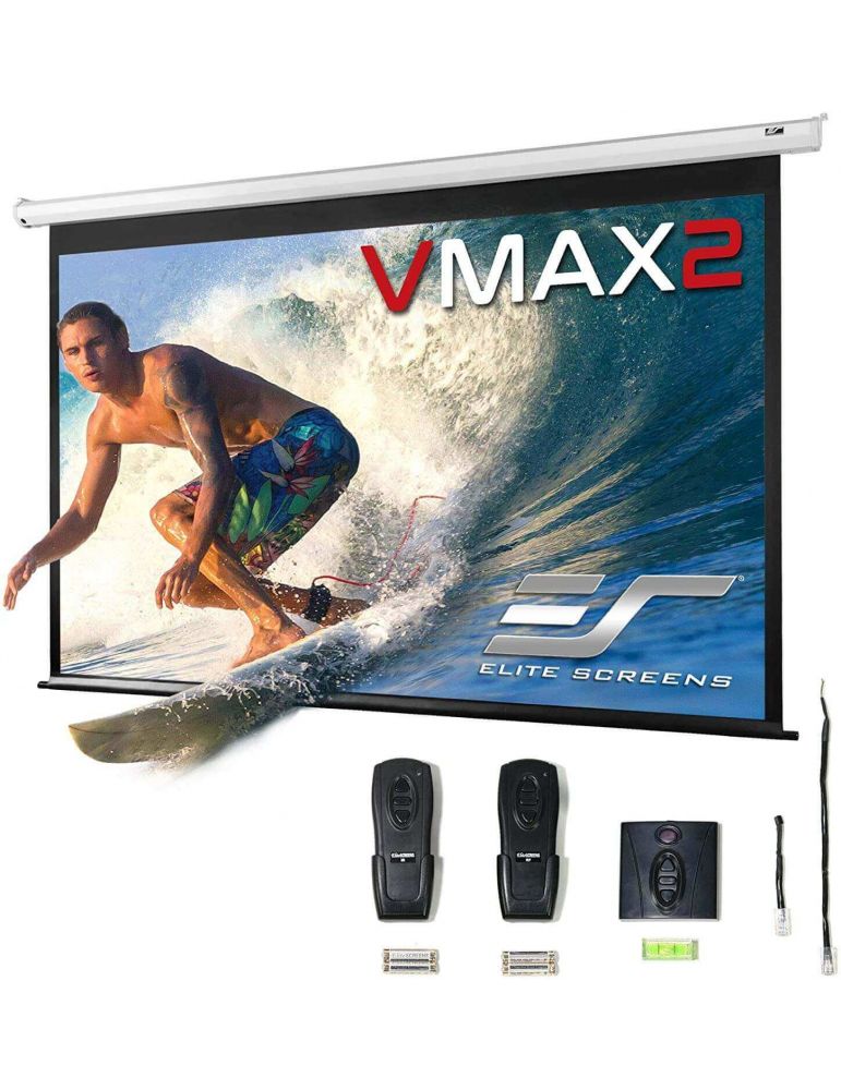 Elitescreens Ecran proiectie electric, perete/tavan, 266 x 149 cm, EliteScreens VMAX120XWH2, Format 16:9, Trigger 12V, Drop 15cm