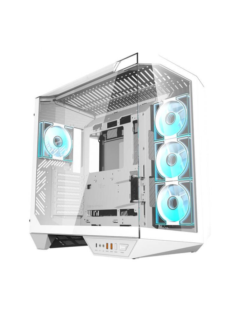Darkflash DY470 carcasă pentru calculator cu 4 ventilatoare (alb)