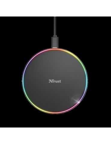 Incarcator rapid fara fir trust lumo10 rgb fast wireless charger Trust - 1