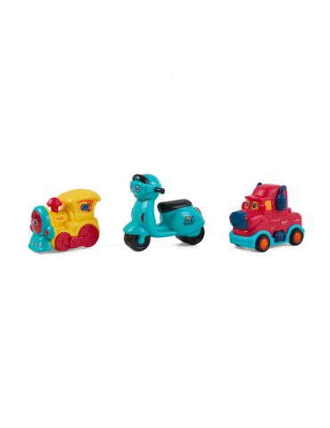 SET 3 VEHICULE,MASINUTA ROSIE - Tik.ro