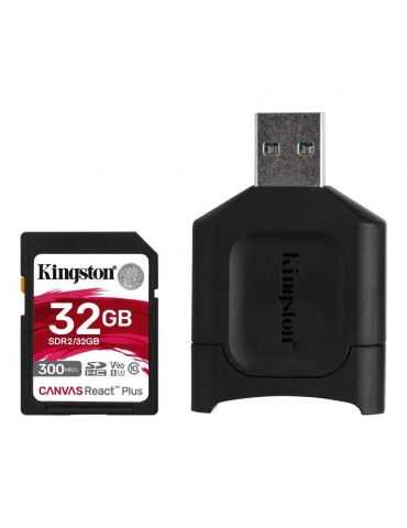 Card reader kingston react plus + sd reader 32gb capacity: Kingston - 1 - Tik.ro