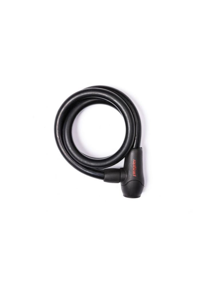 Antifurt Pegas, sufa otel imbracata in silicon, dimensiune: 15mm(grosime)x1000mm(lungime), cheie, negru