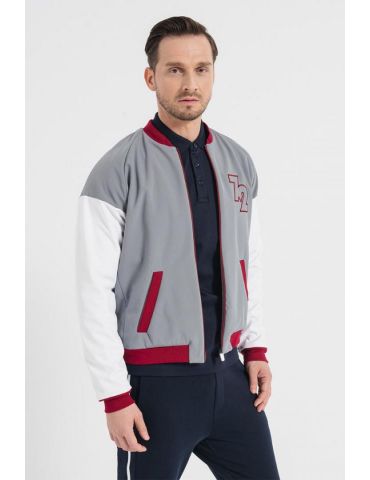JACHETA BOMBER GRI GRENA XL - Tik.ro