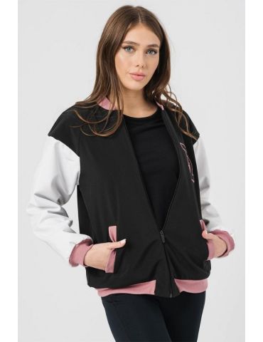 W JACHETA BOMBER PINK S - Tik.ro