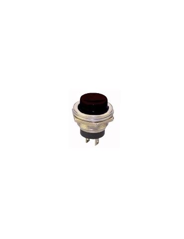 Buton Push ON-OFF, 19mm, negru - Tik.ro