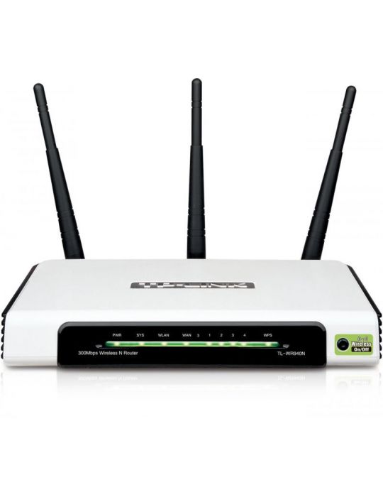 Router wireless tp-link tl-wr940n 1xwan 10/100 4xlan 10/100 3 antene Tp-link - 1