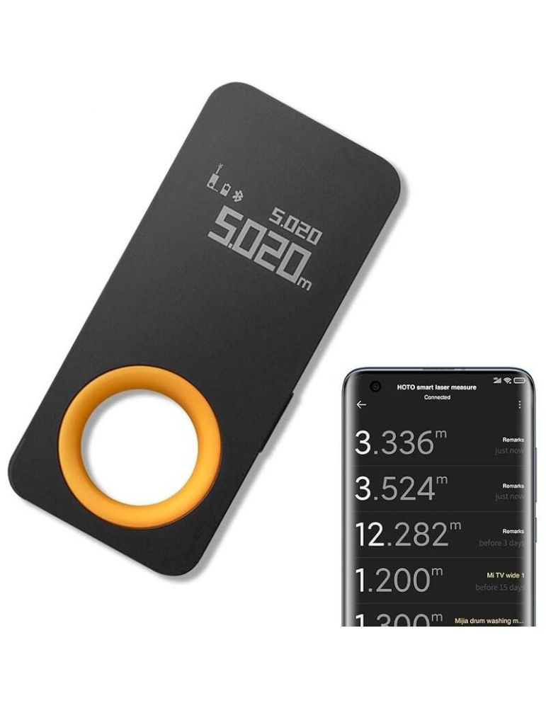 Măsurător laser inteligent HOTO QWCJY001 (Bluetooth, OLED, 30 m)