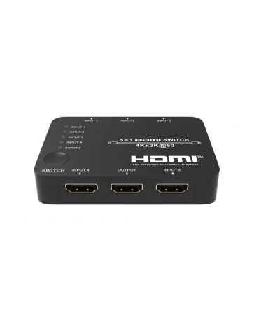 Switch HDMI2.0b 5x1 4K@60Hz... - Tik.ro