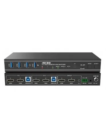 Switcher KVM 2x1, Dual HDMI... - Tik.ro