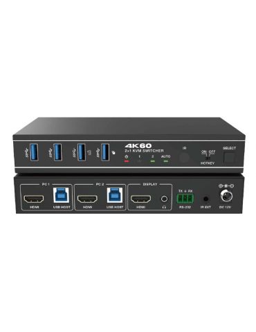 Switcher KVM 2x1, HDMI... - Tik.ro