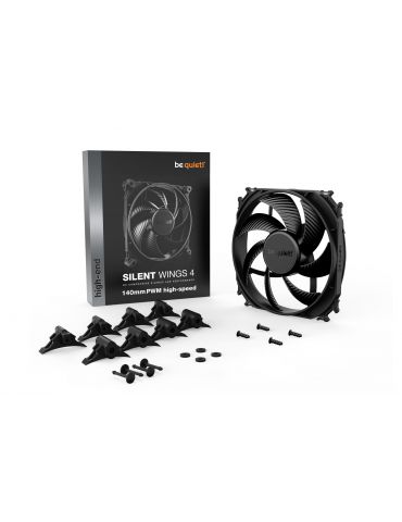 be quiet! SILENT WINGS 4 | 140mm PWM high-speed Carcasă calculator Ventilator 14 cm Negru 1 buc.