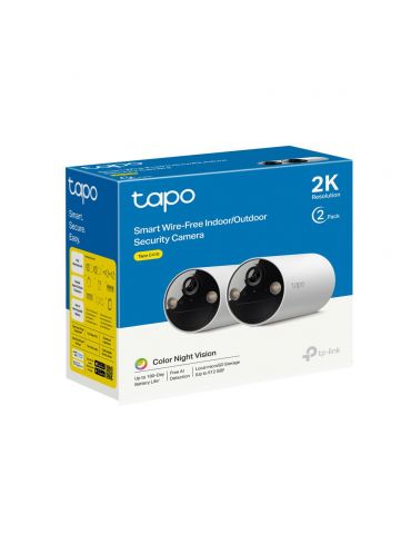 TP-Link Tapo C410 2-pack Glonț (formă) IP cameră securitate Exterior 2304 x 1296 Pixel Tavan perete