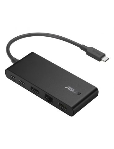 ASUS Dual 4K USB-C Dock DC201 Prin cablu USB 3.2 Gen 2 (3.1 Gen 2) Type-C Negru