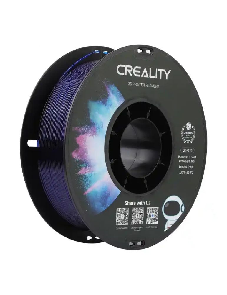 CR-PETG Filament Creality (albastru transparent)