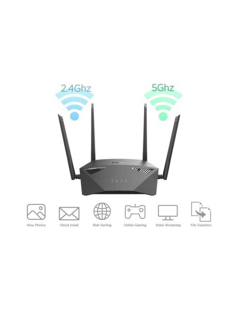 D-link ac1900mu-mimo wi-fi gigabit router dir-1950 wireless speed: 600 mbps
