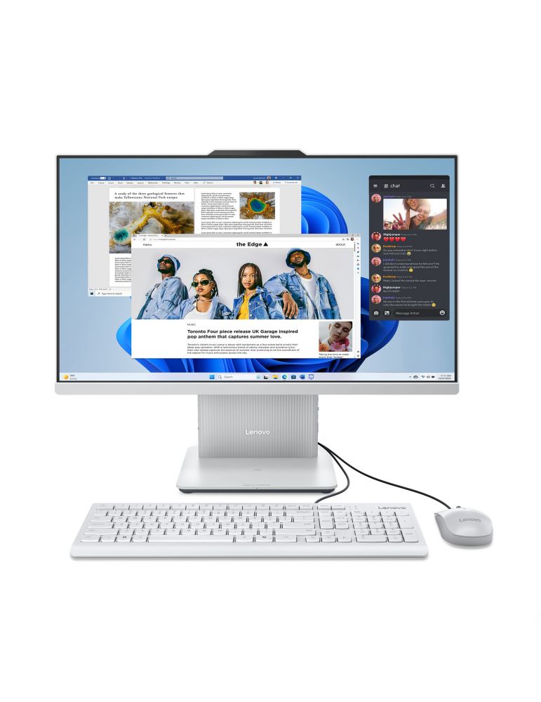 Desktop Computers Lenovo IdeaCentre AIO 24ARR9 AMD Ryzen 5 7535HS 60,5 cm (23.8") 1920 x 1080 Pixel PC all-in-one (multifuncțional) 16 Giga