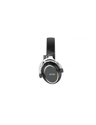 HATOR Hypergang 3 Wireless Căști Fără fir Bandă de fixare pe cap Gaming USB Type-C   USB Type-A Bluetooth Negru