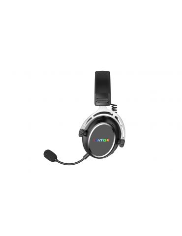 HATOR Hypergang 3 Wireless Căști Fără fir Bandă de fixare pe cap Gaming USB Type-C   USB Type-A Bluetooth Negru