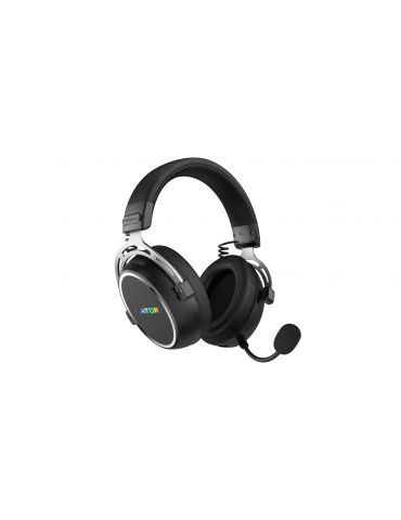 HATOR Hypergang 3 Wireless Căști Fără fir Bandă de fixare pe cap Gaming USB Type-C   USB Type-A Bluetooth Negru