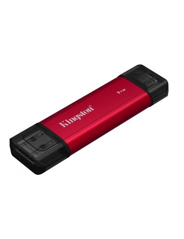 Kingston Technology Dual Portable 1 TB USB Type-A   USB Type-C 3.2 Gen 2 (3.1 Gen 2) Negru, Roşu