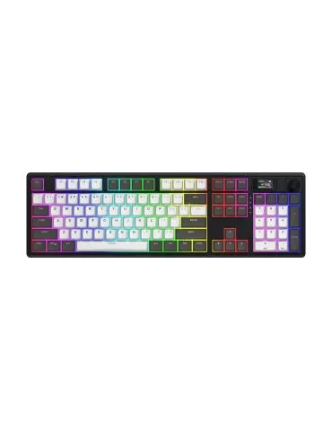 HATOR Skyfall Pro Wireless 100 tastaturi Gaming USB + RF Wireless + Bluetooth QWERTY Engleză SUA Negru, Gri - Tik.ro
