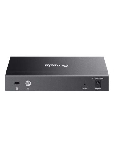 TP-Link Omada ES208GP switch-uri Gestionate L2 Gigabit Ethernet (10 100 1000) Power over Ethernet (PoE) Suport DIN rail Negru