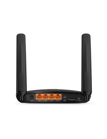 TP-Link Archer MR200 router wireless Fast Ethernet Bandă dublă (2.4 GHz  5 GHz) 4G Negru