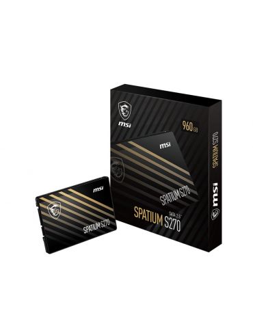 MSI Spatium S270 SATA 2.5 960GB 960 Giga Bites 2.5" ATA III Serial 3D NAND - Tik.ro