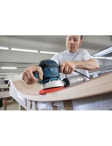 Bosch GEX 40-150 PROFESSIONAL Aparat de sablat cu disc 12000 RPM 24000 OPM Negru, Albastru, Gri, Roşu 400 W