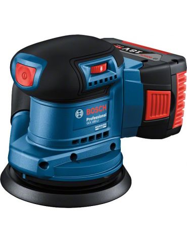 Bosch GEX 185-LI Professional Șlefuitor orbital aleator 10000 RPM 20000 OPM Albastru 0 W - Tik.ro