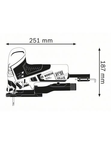 Bosch 0 601 58G 000 ferăstraie pendulare 650 W 2,3 kg