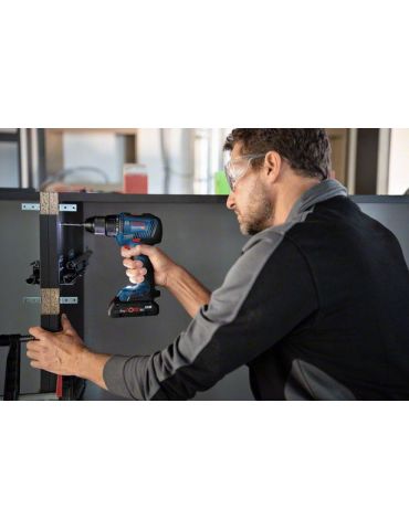 Bosch GSR 18V-55 Professional 1800 RPM Fără cheie 1 kg Negru, Albastru