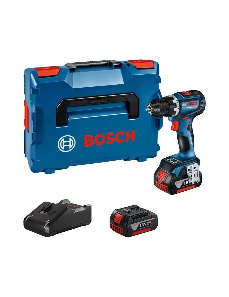 Bosch GSR 18V-90 C 2100 RPM 1,1 kg Negru, Albastru, Roşu