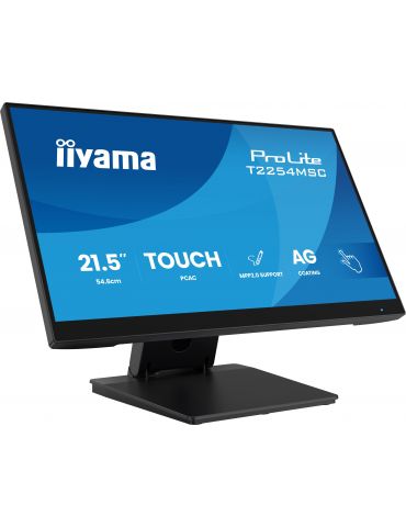 iiyama T2254MSC-B2AG monitoare LCD 54,6 cm (21.5") 1920 x 1080 Pixel Full HD LED Ecran tactil Negru - Tik.ro
