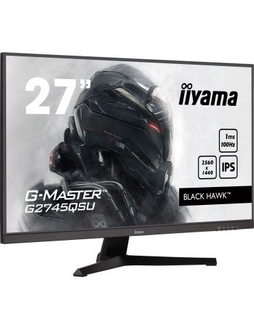 iiyama G-MASTER G2745QSU-B2 monitoare LCD 68,6 cm (27") 2560 x 1440 Pixel Wide Quad HD LED Negru - Tik.ro