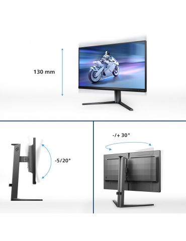 Philips Evnia 5000 25M2N5200U 00 monitoare LCD 62,2 cm (24.5") 1920 x 1080 Pixel Full HD Gri