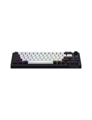HATOR Skyfall 65 MAG ULTIMA 8K wireless tastaturi Gaming USB + RF Wireless + Bluetooth QWERTY Engleză SUA Negru, Alb