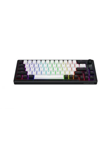HATOR Skyfall 65 MAG ULTIMA 8K wireless tastaturi Gaming USB + RF Wireless + Bluetooth QWERTY Engleză SUA Negru, Alb