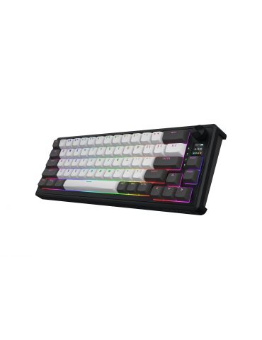 HATOR Skyfall Pro Wireless 65 tastaturi Gaming USB + RF Wireless + Bluetooth QWERTY Engleză SUA Negru, Gri