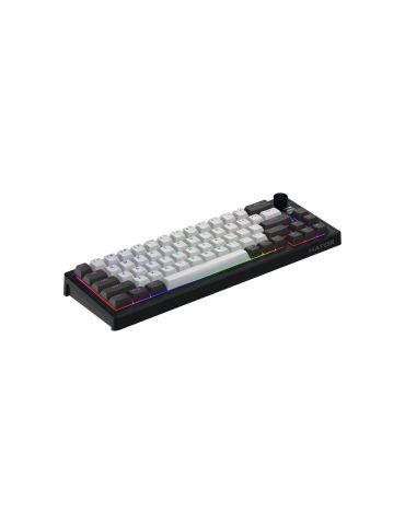 HATOR Skyfall Pro Wireless 65 tastaturi Gaming USB + RF Wireless + Bluetooth QWERTY Engleză SUA Negru, Gri