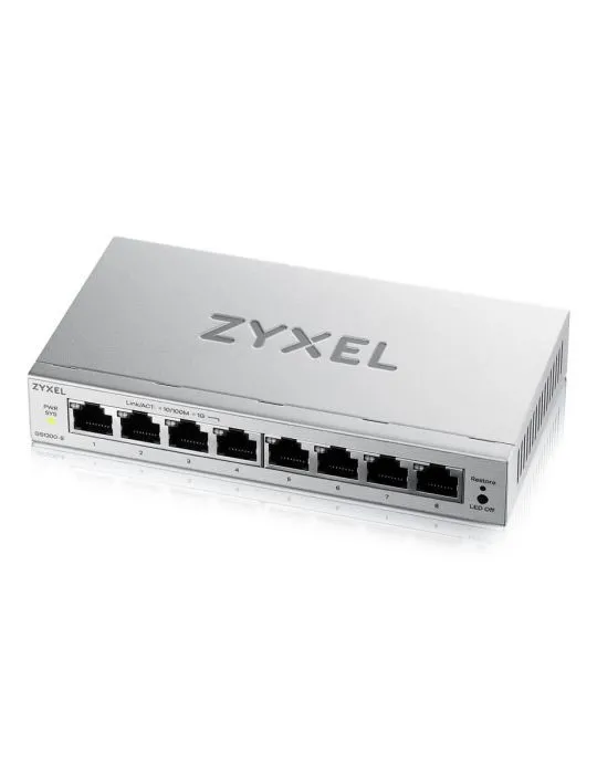 Zyxel GS1200-8V3 Gestionate L2 Gigabit Ethernet (10 100 1000) Spaţiul de lucru Gri