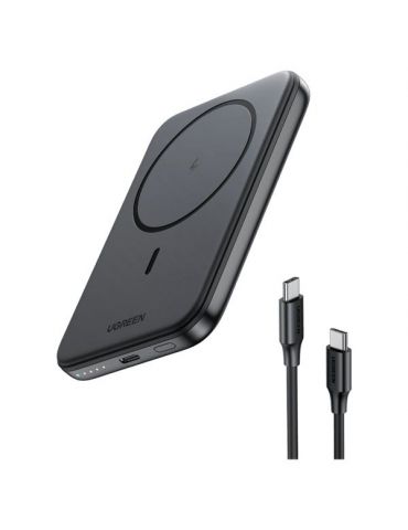 Ugreen 25207 acumulatoare 5000 mAh Încărcare fără fir Negru - Tik.ro