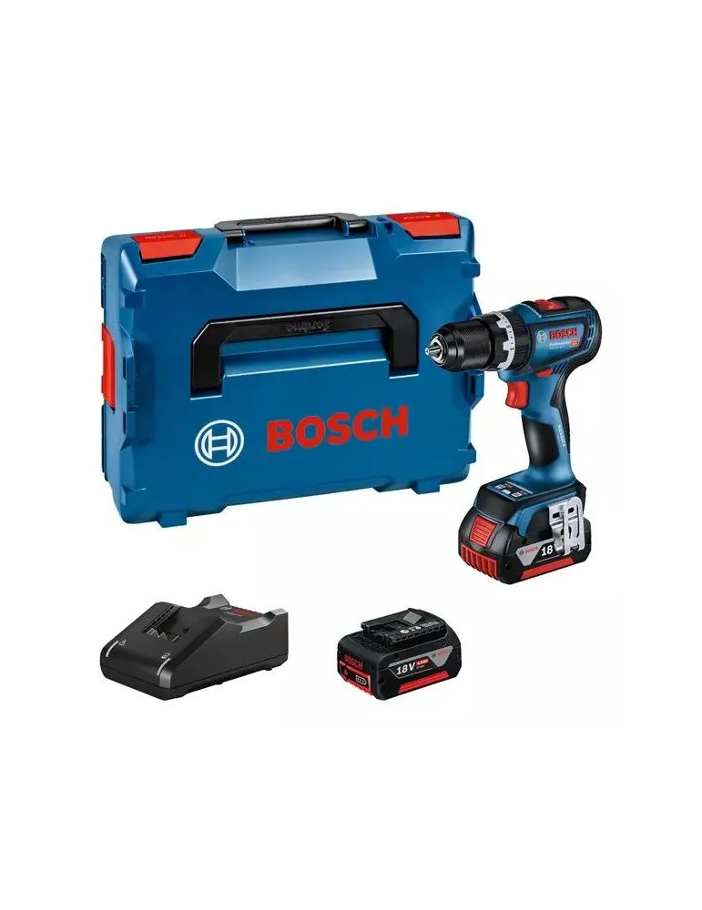 Bosch GSB 18V-90 C 2100 RPM 1,2 kg Negru, Albastru, Roşu