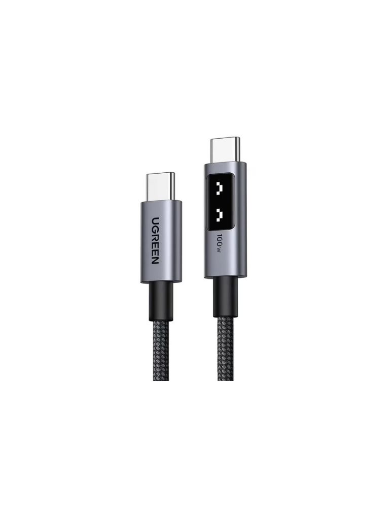 Storage & Data Transfer Cables CABLU alimentare si date Ugreen, "L509", Fast Charging Data Cable pt. smartphone, USB Type-C la USB Type-C 100W/5A, 0.5m, braide