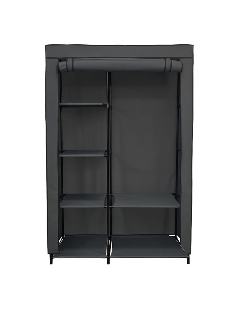 Clothing & Closet Storage DULAP HAINE TEXTIL CU RULOU - 105X45X160CM / GRI