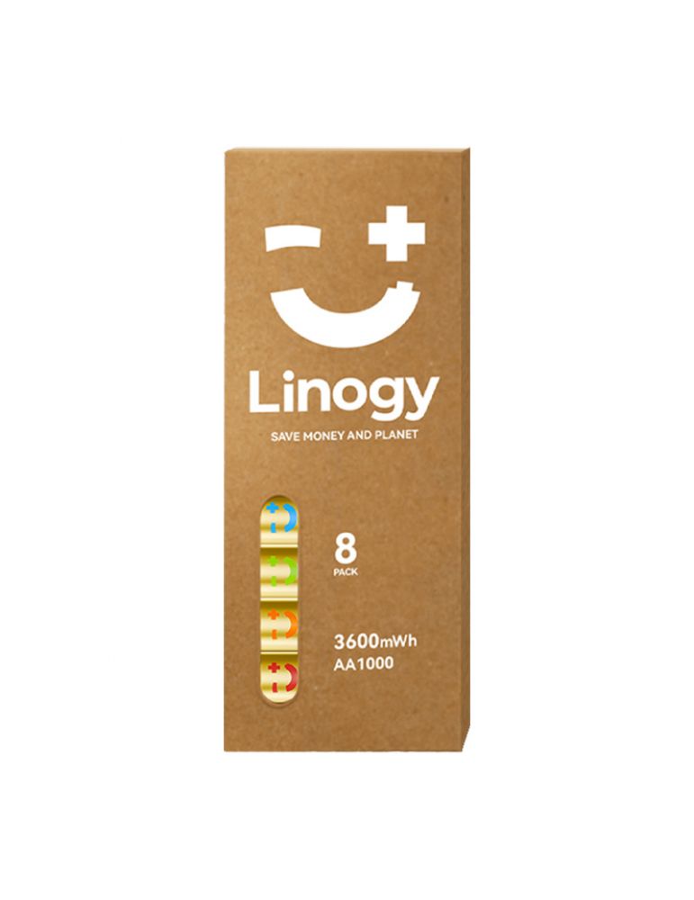 Linogy Set de baterii LINOGY AA Li-ion Pro - set de 8 bucăți