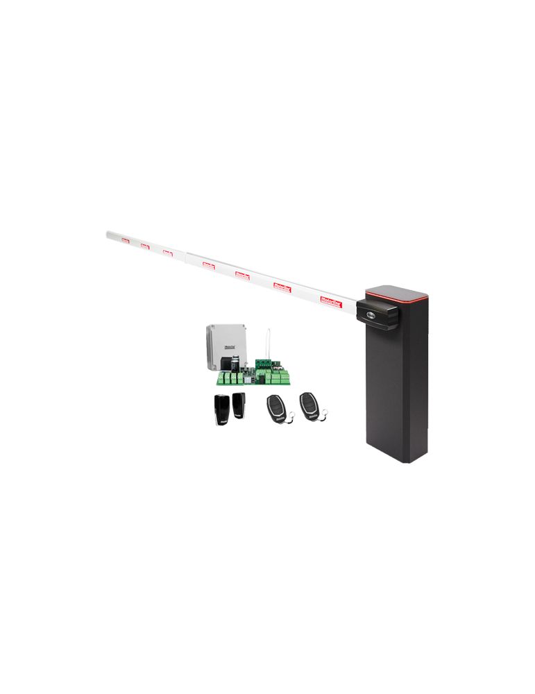 Fencing & Barriers KIT complet bariera acces AUTO / 4 m, montaj universal ST/DR, lampa semnalizre - MOTORLINE TURBO-4+ZUM75HTSL-4-KIT