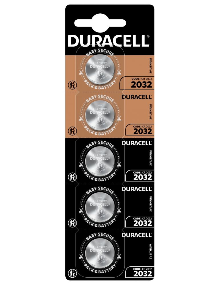 Batteries Baterie buton litiu Duracell CR2032 3V 5buc/blister