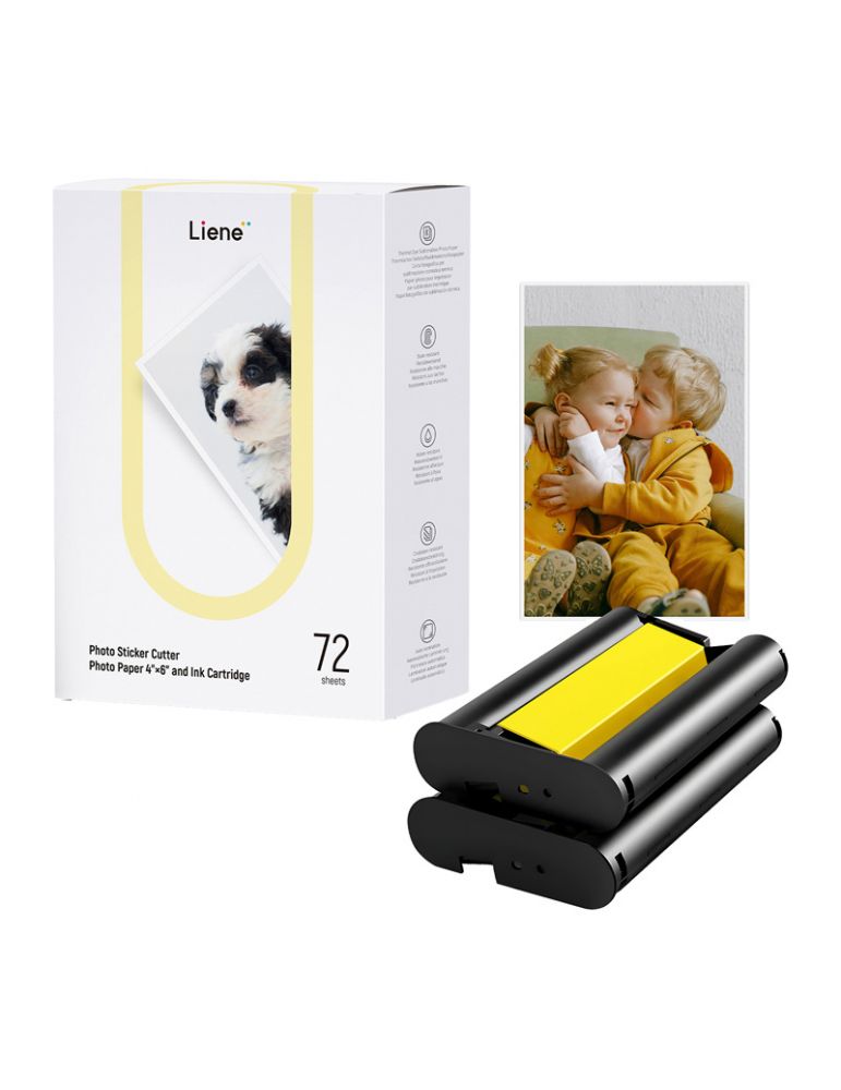 General Office Supplies Hârtie pentru imprimantă Liene PixCut 4x6", 72 de coli